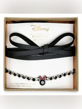 Disney Minnie Mouse Faux Leather Wrap Necklace by Danielle Nicole